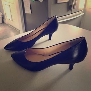 Gianni Bini Leather Kitten Heels